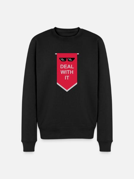 Flag Traitez-le - Pull Premium bio Homme - noir