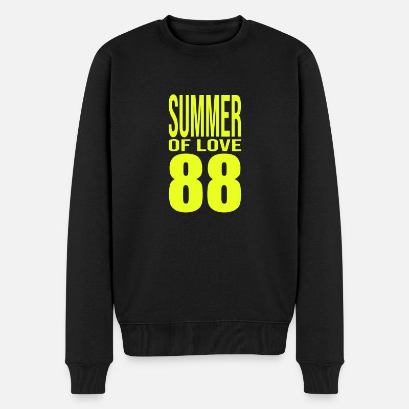 Sommer der Liebe Geschenk - Männer Premium Bio Pullover - Schwarz
