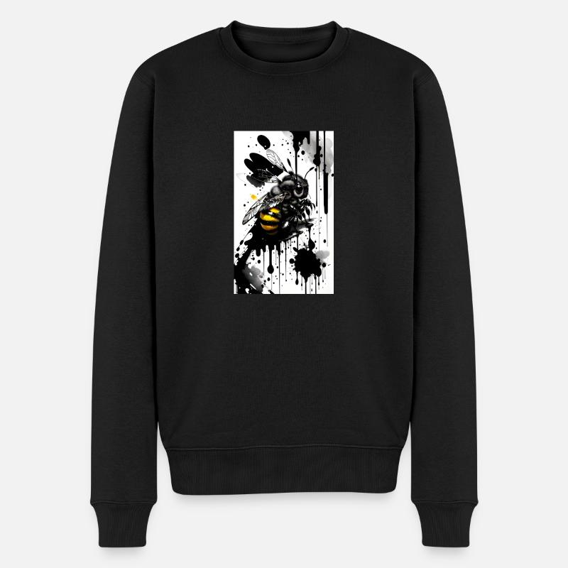 Süße Biene - Männer Premium Bio Pullover - Schwarz