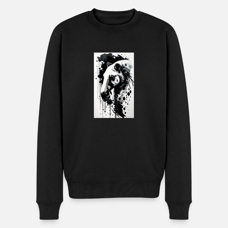 Entzückendes Ameisenbär - Männer Premium Bio Pullover - Schwarz