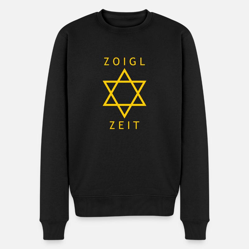 Zoigl zeit - Männer Premium Bio Pullover - Schwarz