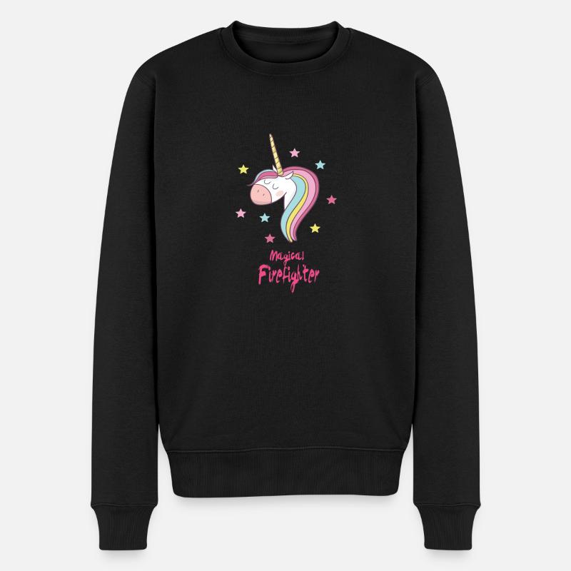 Pompier magique - Pull Premium bio Homme - noir