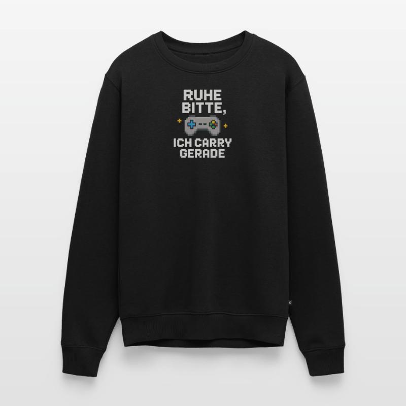Silence Please Pixel Controller Graphics Men's Premium Organic Jumper