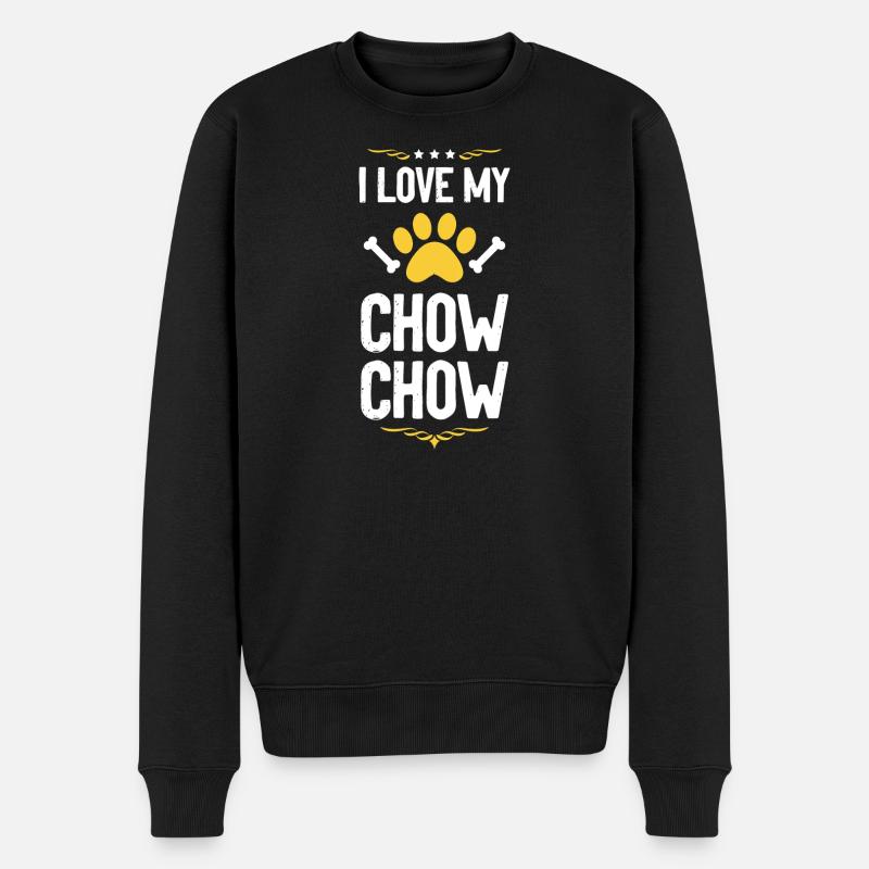 Chow Chow Love Chemise - Pull Premium bio Homme - noir