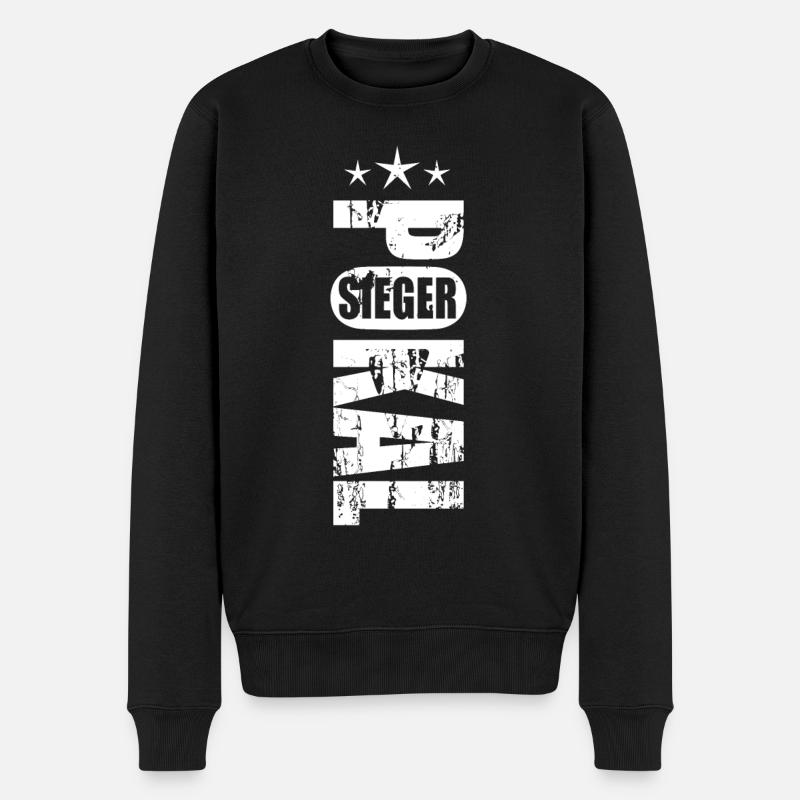 Pokalsieger 2026 - Männer Premium Bio Pullover - Schwarz
