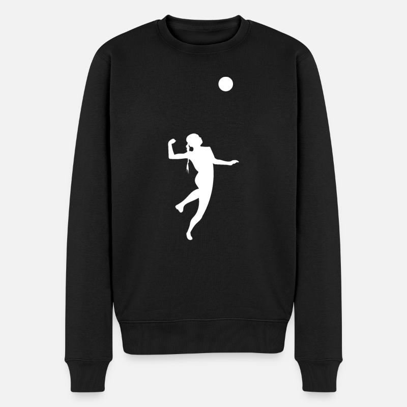 Faustball Faustballer Faustballspieler - Männer Premium Bio Pullover - Schwarz