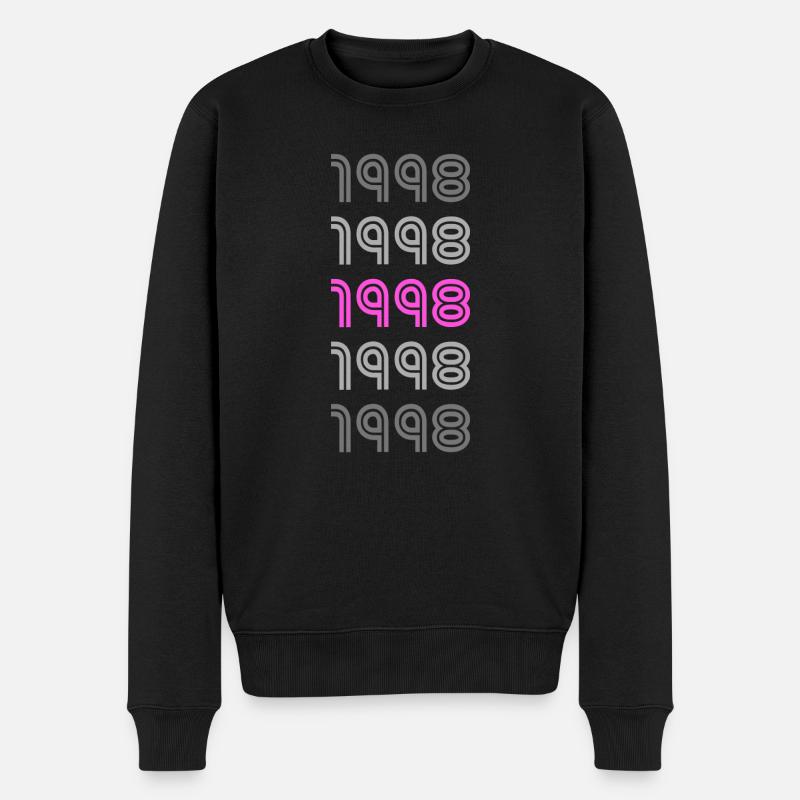 1998 - Männer Premium Bio Pullover - Schwarz