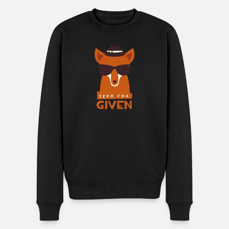 ZERO Fox given - Männer Premium Bio Pullover - Schwarz