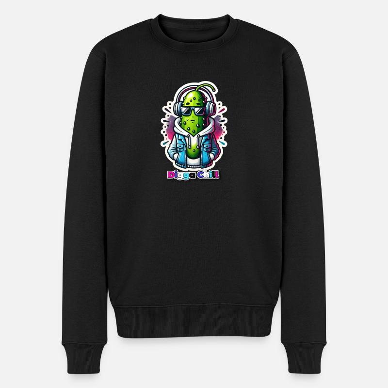 Digga Chill - Pull Premium bio Homme - noir