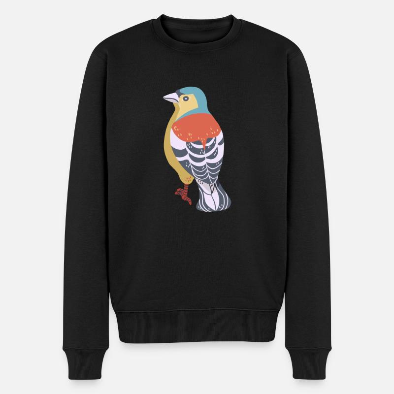 Buchfink - Männer Premium Bio Pullover - Schwarz