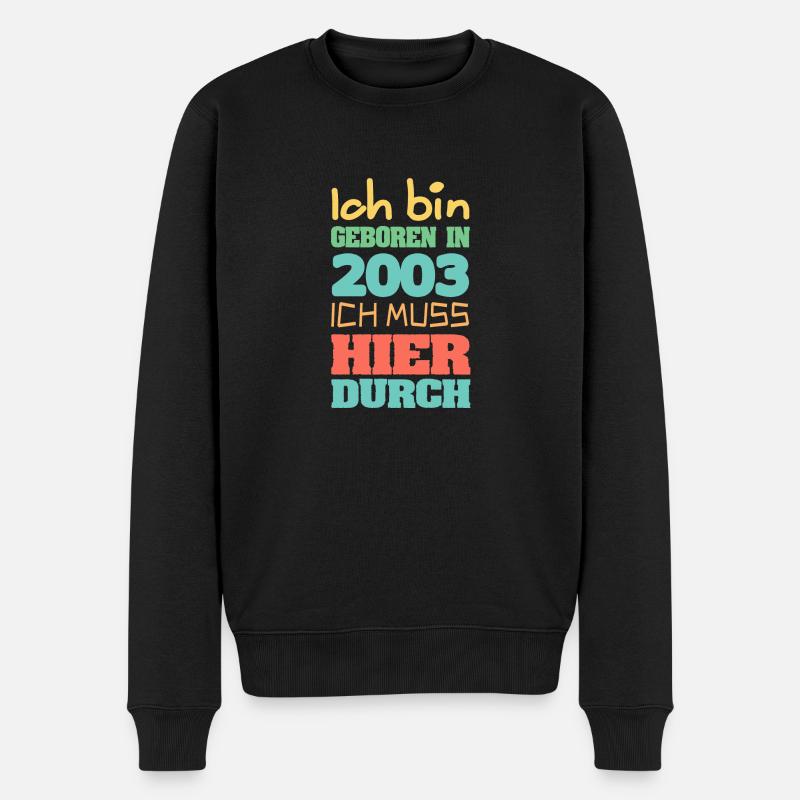 Je suis en 2003 - Pull Premium bio Homme - noir