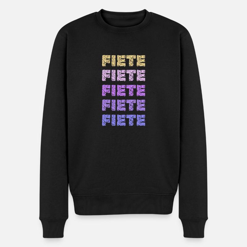 Fiete Fiete - Männer Premium Bio Pullover - Schwarz
