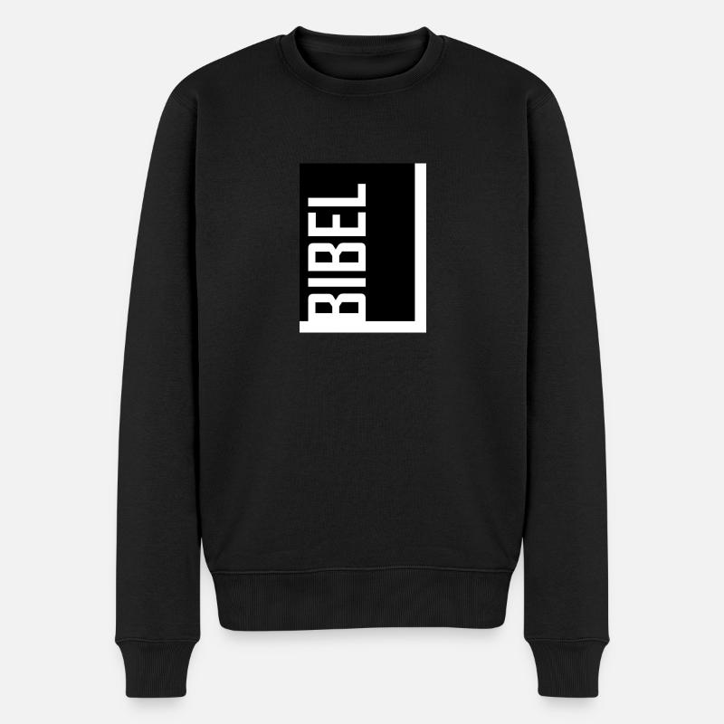 BIBLE - Pull Premium bio Homme - noir