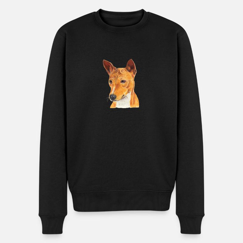 Basenji - Pull Premium bio Homme - noir