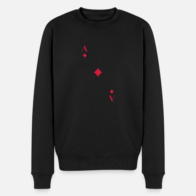 as de carreau - Pull Premium bio Homme - noir