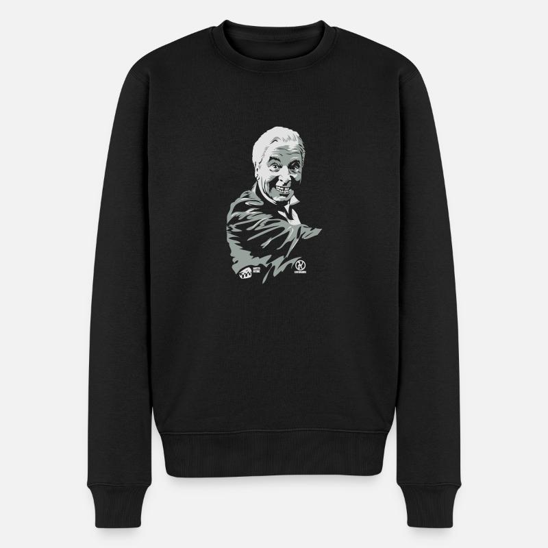 Dinner for one - Männer Premium Bio Pullover - Schwarz