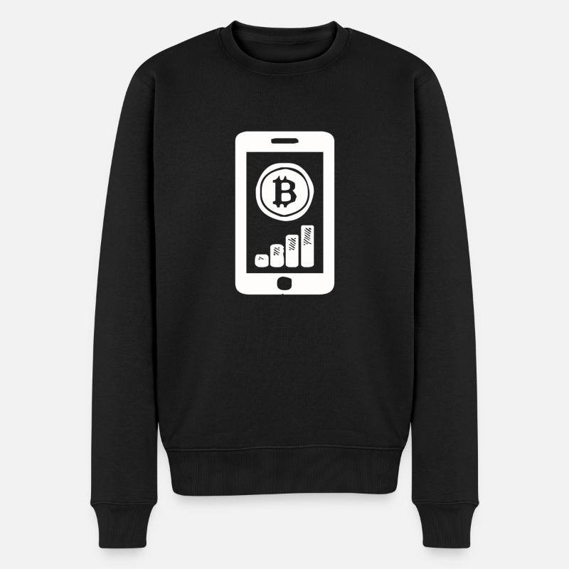 Bitcoin Bullrun - Männer Premium Bio Pullover - Schwarz