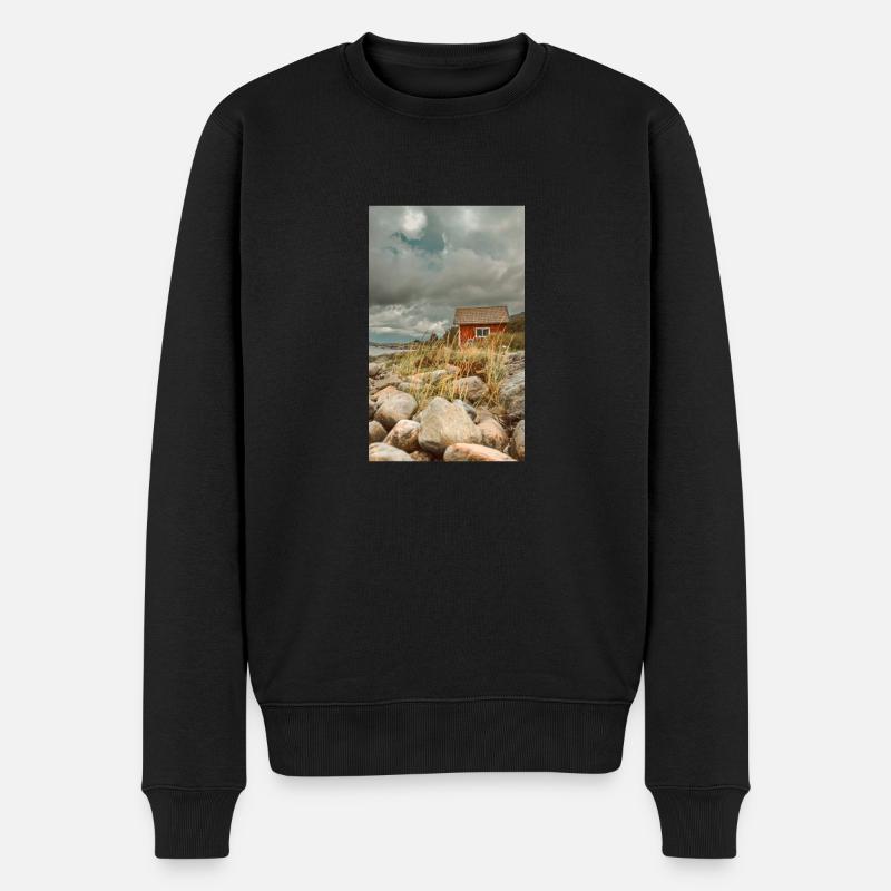 Kabine - Männer Premium Bio Pullover - Schwarz