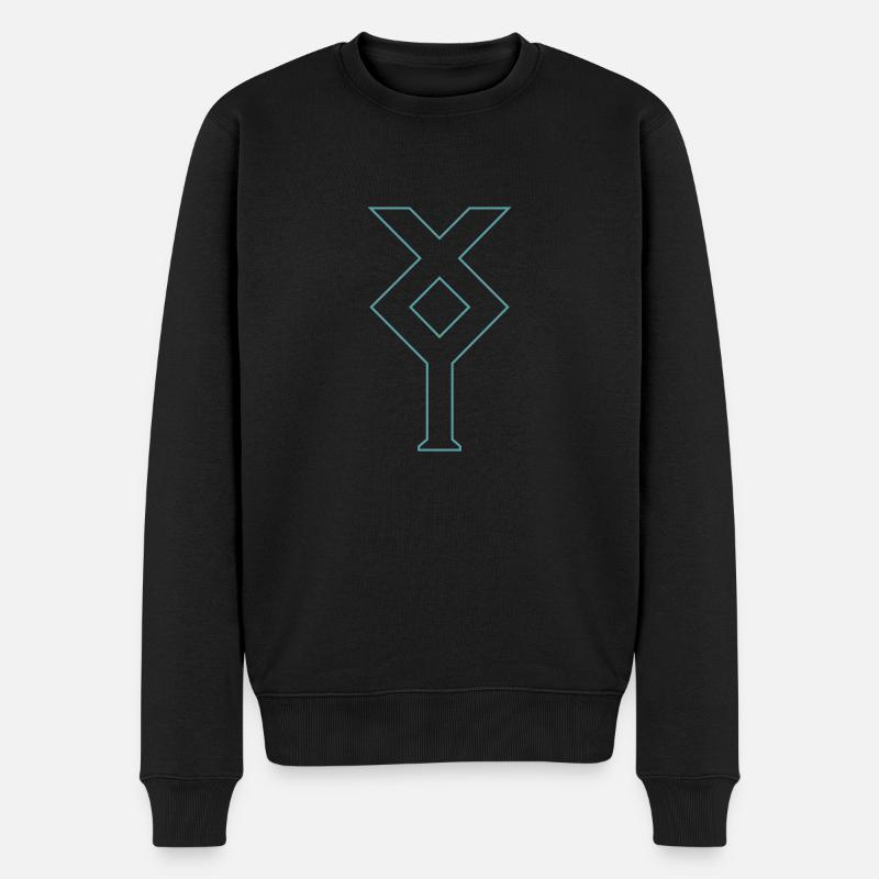 Ixylon Klassenzeichen - Männer Premium Bio Pullover - Schwarz