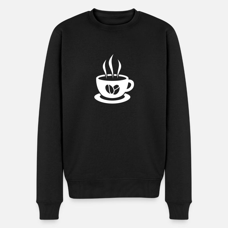 Café - Pull Premium bio Homme - noir