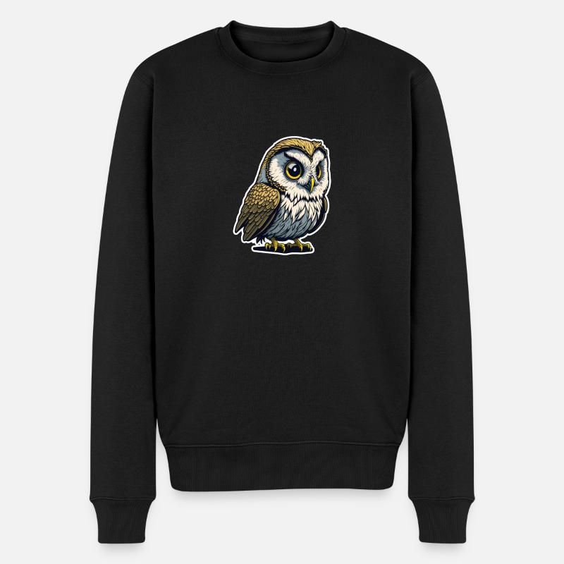 Hibou 2 - Pull Premium bio Homme - noir