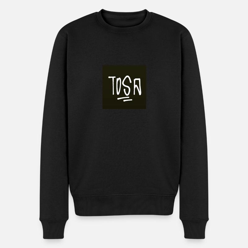 Tosa Logo - Männer Premium Bio Pullover - Schwarz