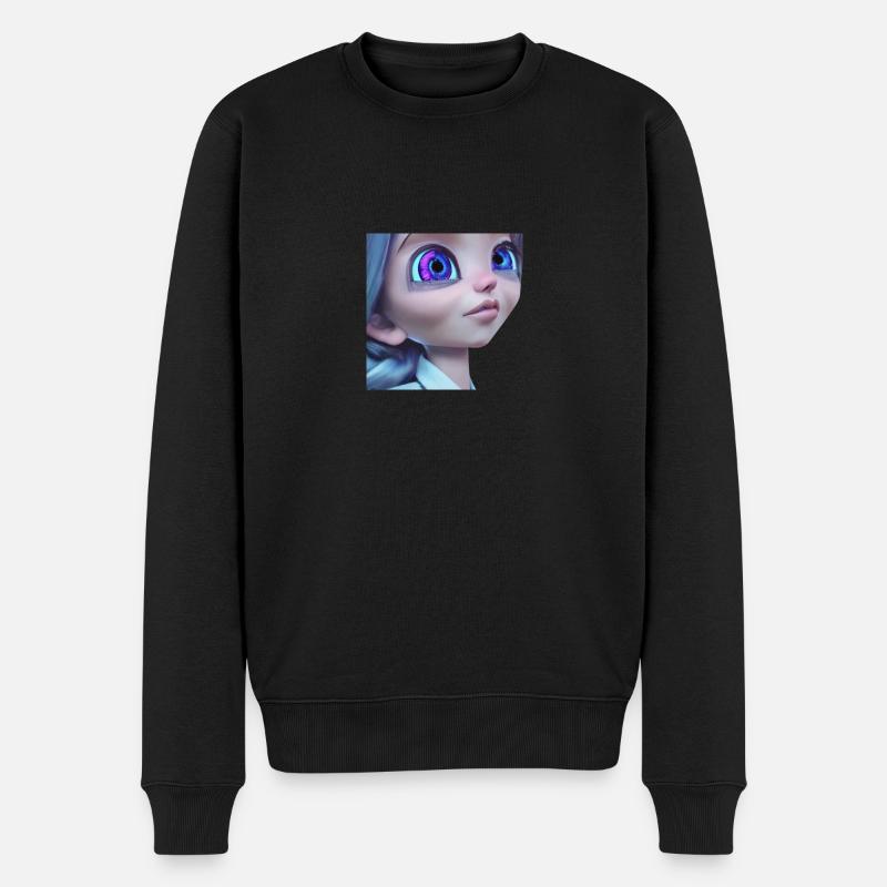 anime - Pull Premium bio Homme - noir