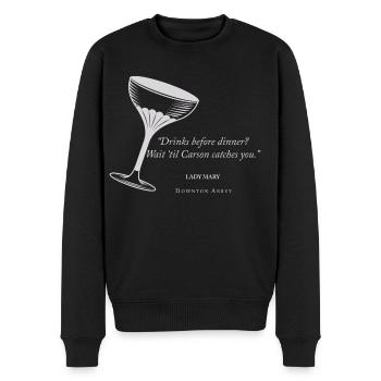 Downton Abbey Lady Mary Quote - Men's Premium Organic Jumper - black - Front - Nico (187cm)