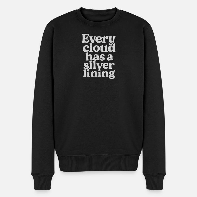 no_hay_mal_que_por_bien_-_2 - Männer Premium Bio Pullover - Schwarz