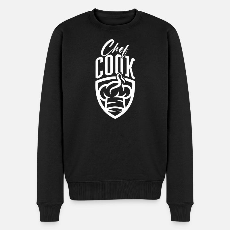 Chefkoch Koch - Männer Premium Bio Pullover - Schwarz
