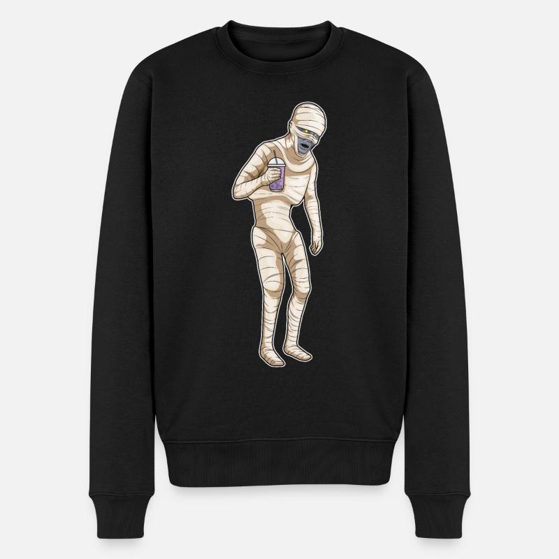Maman Halloween Bubble Tea - Pull Premium bio Homme - noir