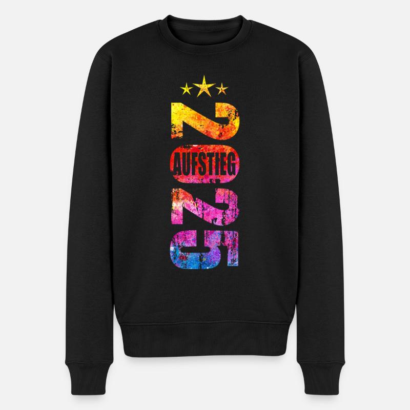Aufsteiger 2025 Aufstiegstrikot Aufstieg 25 - Männer Premium Bio Pullover - Schwarz
