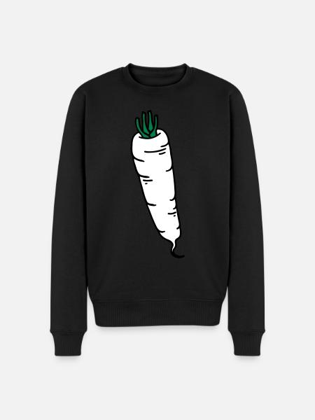 Radish radis - Men's Premium Organic Jumper - black