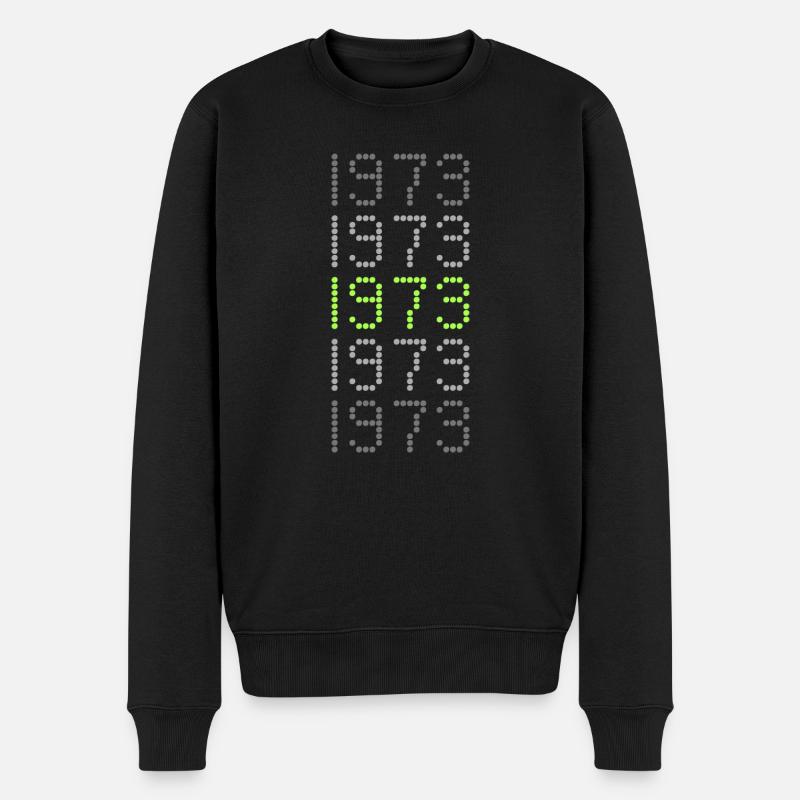 1973 - Männer Premium Bio Pullover - Schwarz
