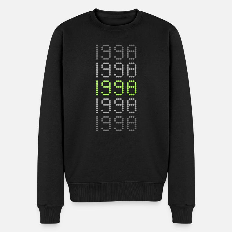 Style 1998 - Männer Premium Bio Pullover - Schwarz