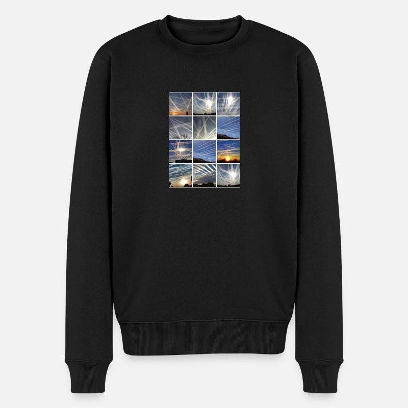 Les nuages de Chemtrail - Pull Premium bio Homme - noir