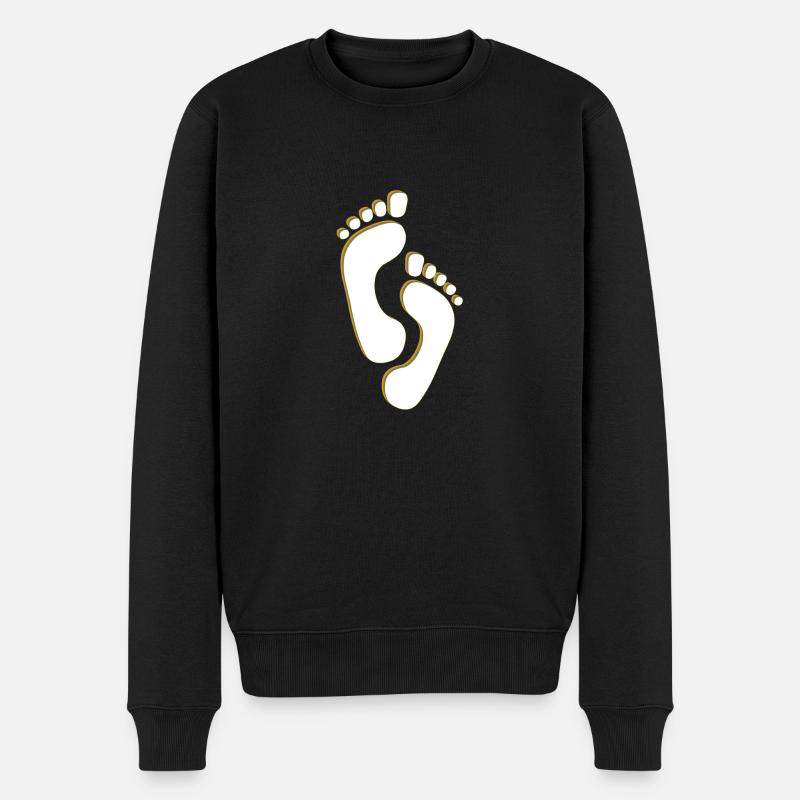 Käsefüsse - Männer Premium Bio Pullover - Schwarz