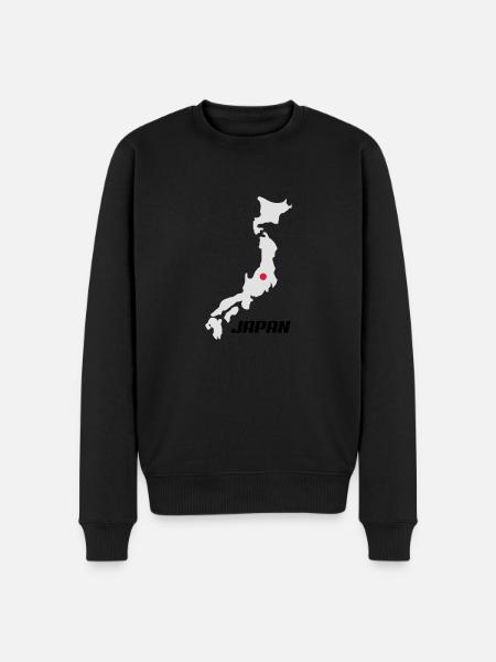 japan3 - Männer Premium Bio Pullover - Schwarz