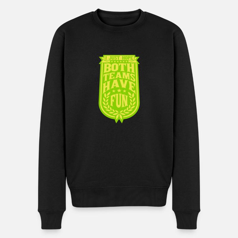 Both Teams Have Fun - Männer Premium Bio Pullover - Schwarz