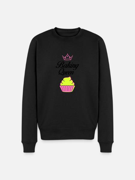 baking queen - Men's Premium Organic Jumper - black