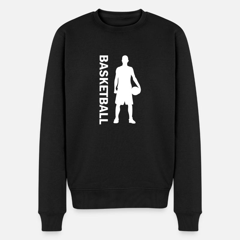 Basket-ball - Pull Premium bio Homme - noir