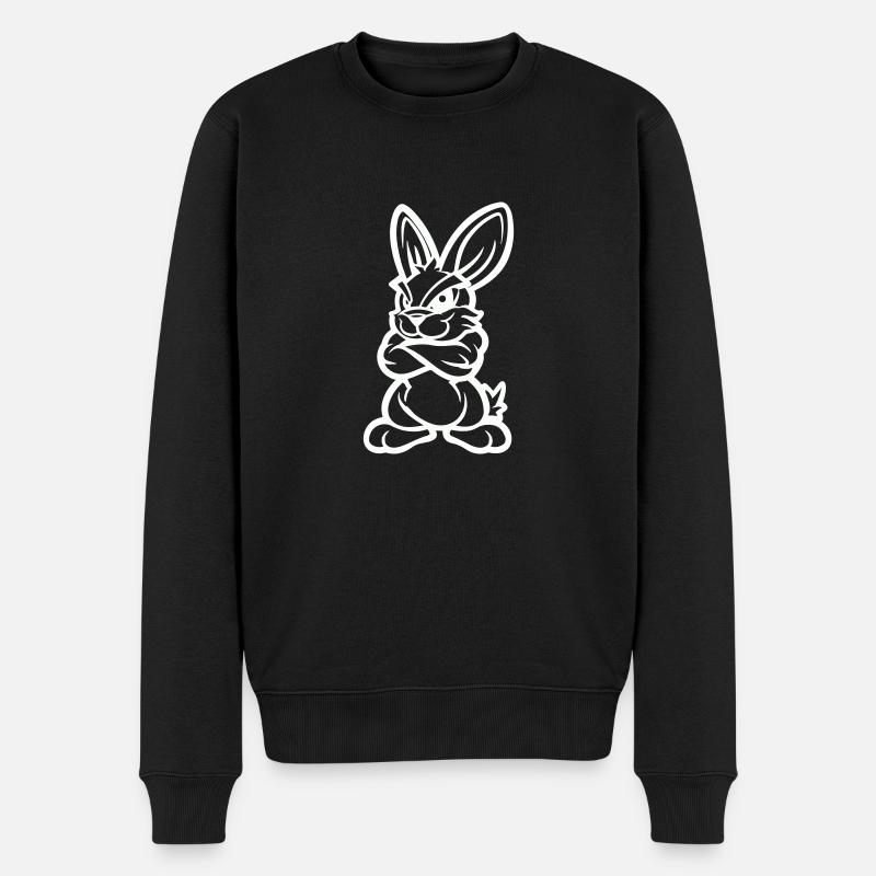 Bunny Comic - Men's Premium Organic Jumper - black