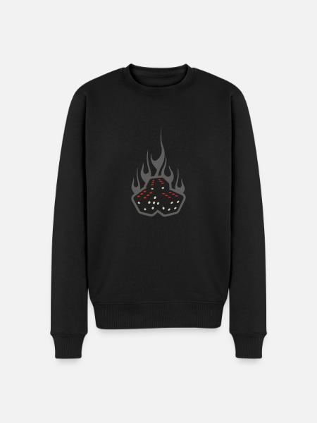 Cubes - Männer Premium Bio Pullover - Schwarz