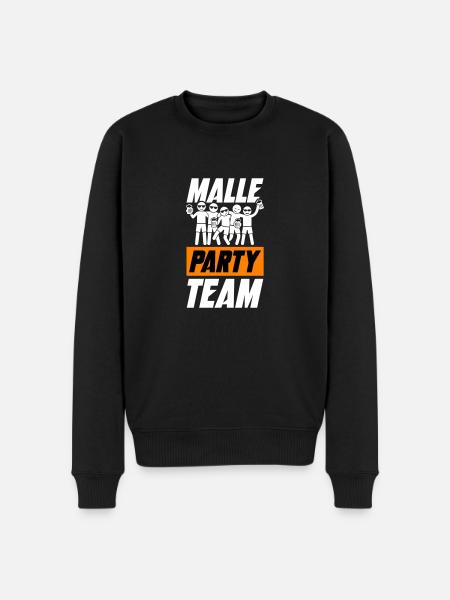 Malle Party Team - Men's Premium Organic Jumper - black