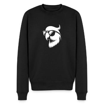 Wellensittich im Sommer - Männer Premium Bio Pullover - Schwarz - Vorne - Nico (187cm)