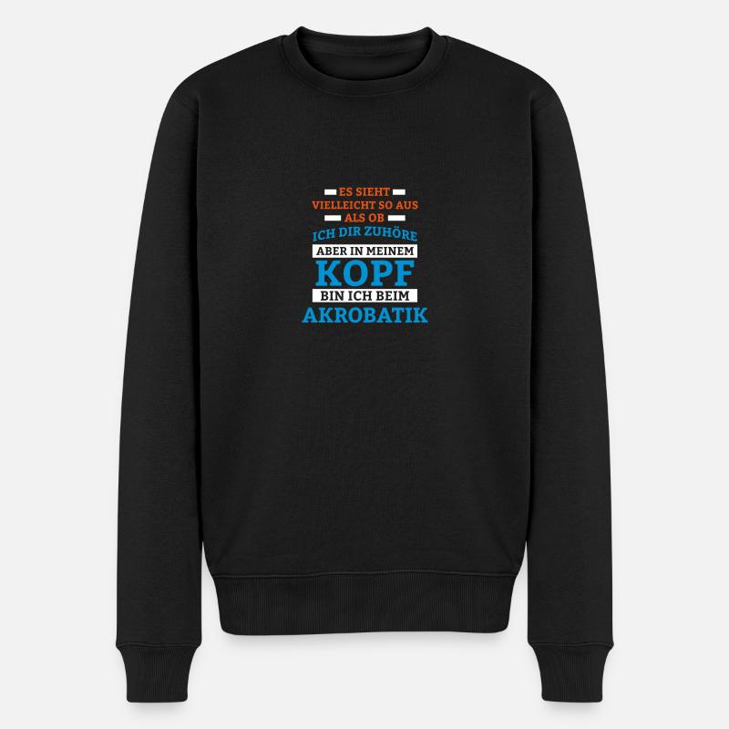 Akrobatik Sportart - Männer Premium Bio Pullover - Schwarz