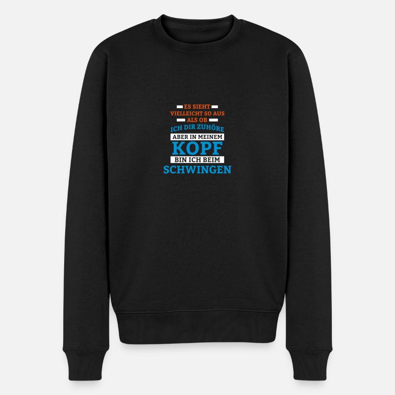 Schwingen Sportart - Männer Premium Bio Pullover - Schwarz