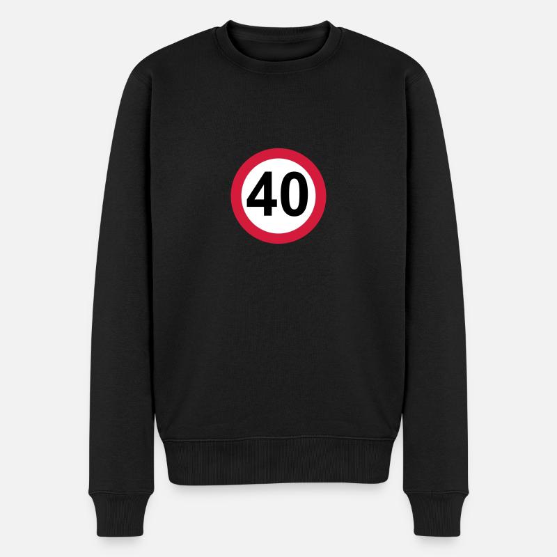 40 ans - Pull Premium bio Homme - noir