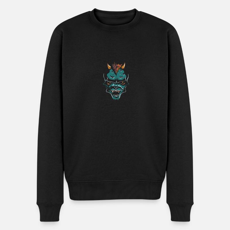 shirt,design,t-shirt - Männer Premium Bio Pullover - Schwarz