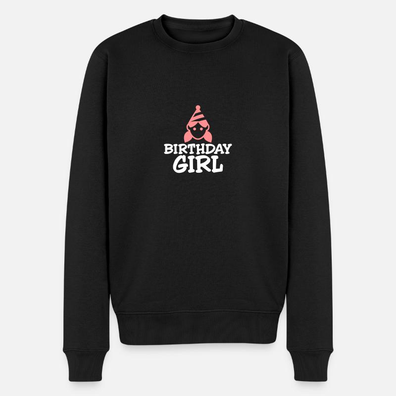 Fille dont c'est l'anniversaire - Pull Premium bio Homme - noir